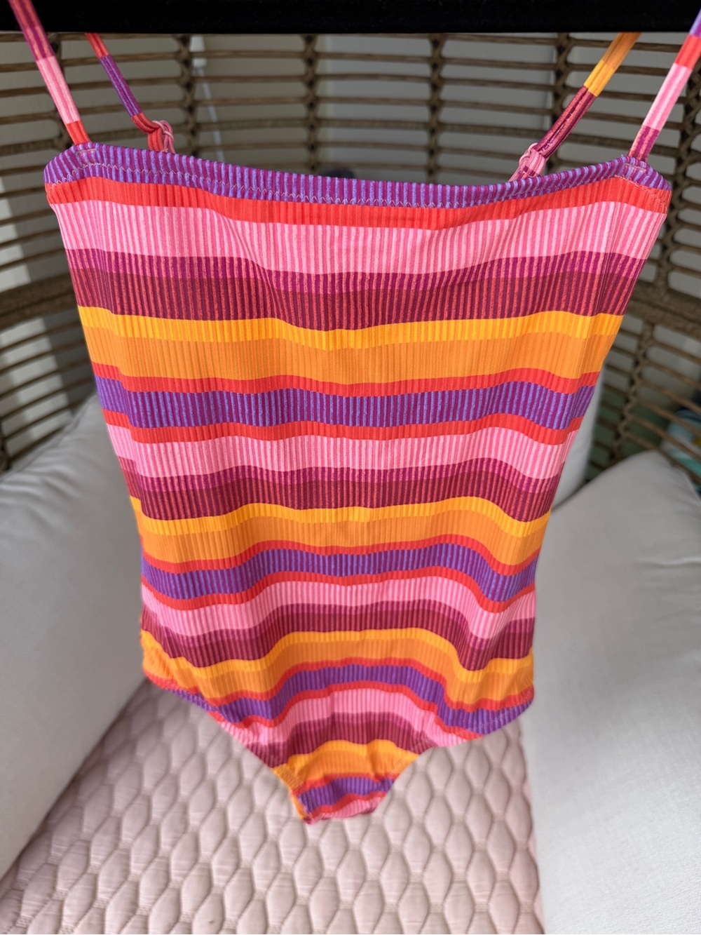 Roxy Coastal Current Stripe One-Piece, Size AUS XS/6